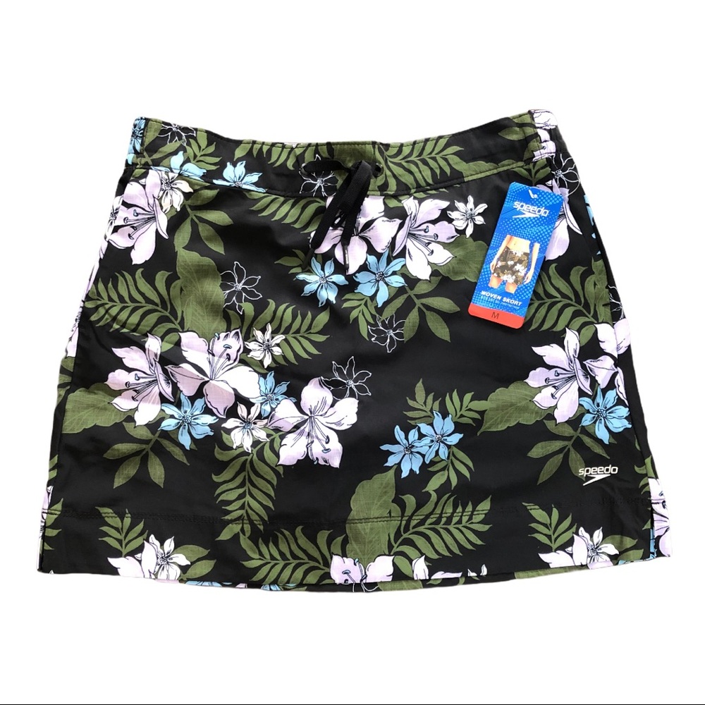 NWT SPEEDO Floral Swim Skort - Picture 3 of 3